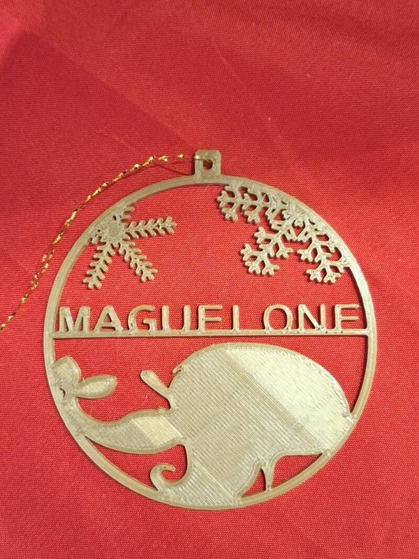 Boule de noël doré