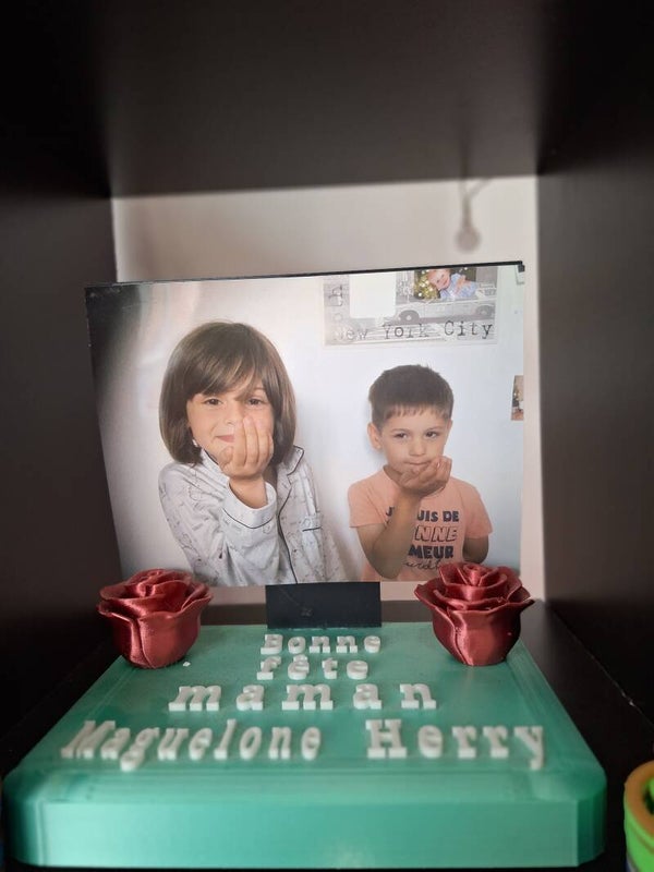 Support photo bonne fête maman prénom