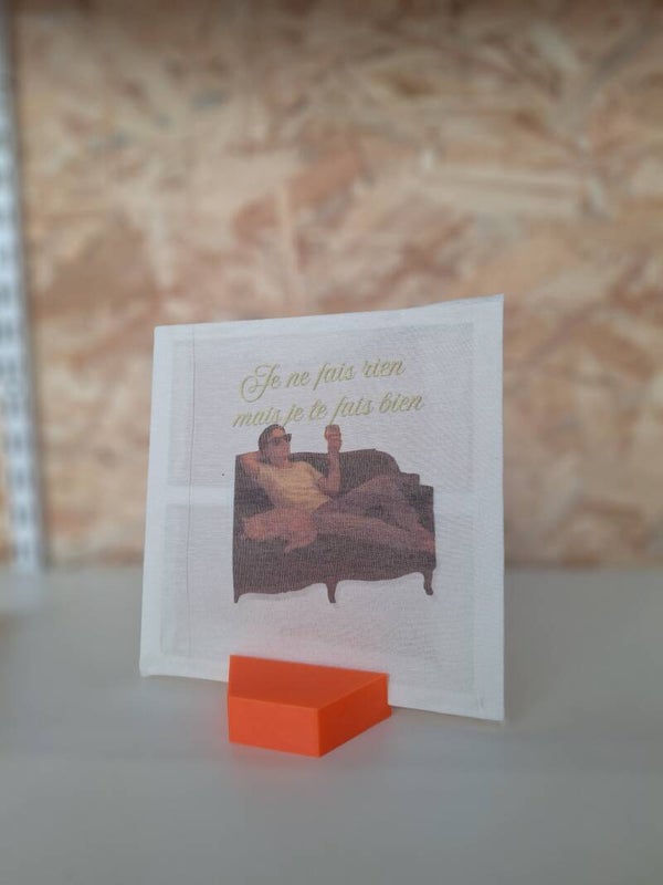 Motif "Je ne fais rien mais je le fais bien"