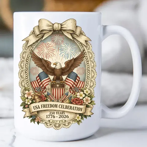 Eagle 250 Years Freedom Celebration Mug 15oz.