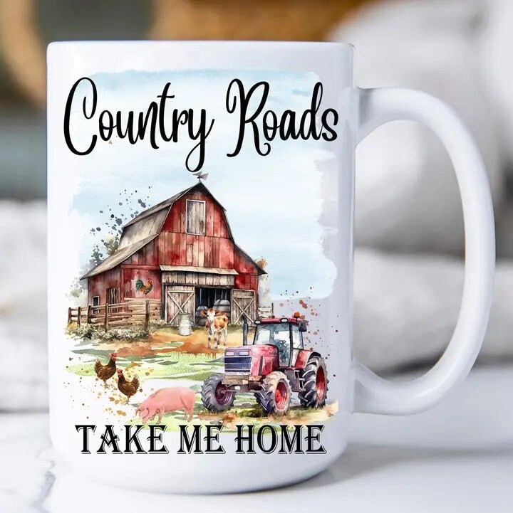 Country Roads Take Me Home Mug 15oz.