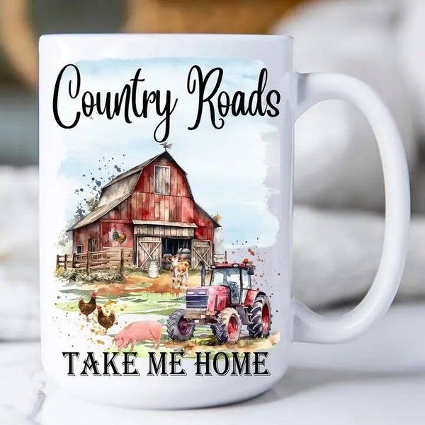 Country Roads Take Me Home Mug 15oz.