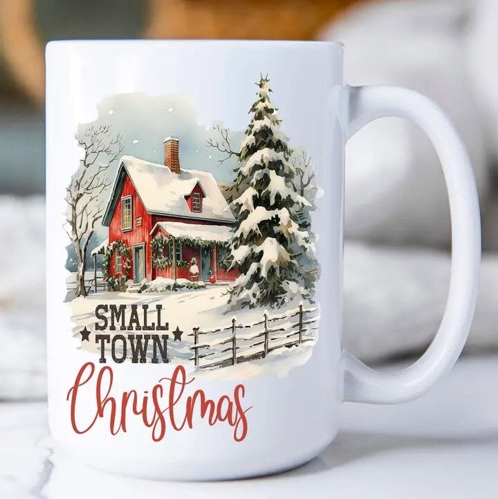 Small Town Christmas Mug 15oz.