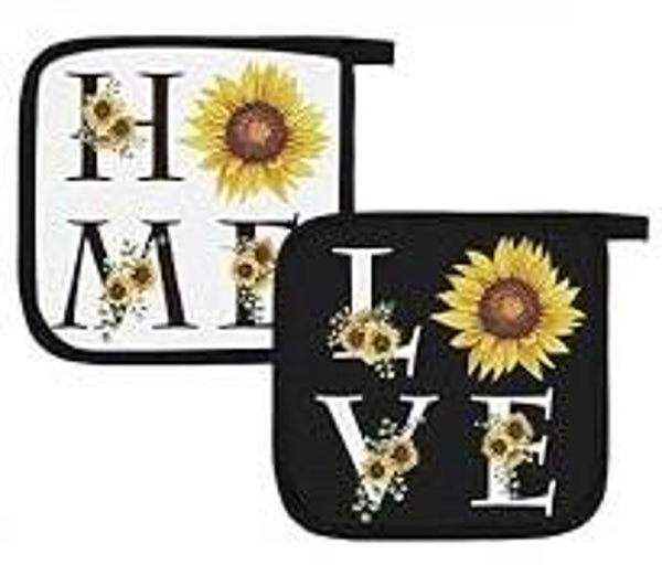Sunflower Love Home Pot Holder Set