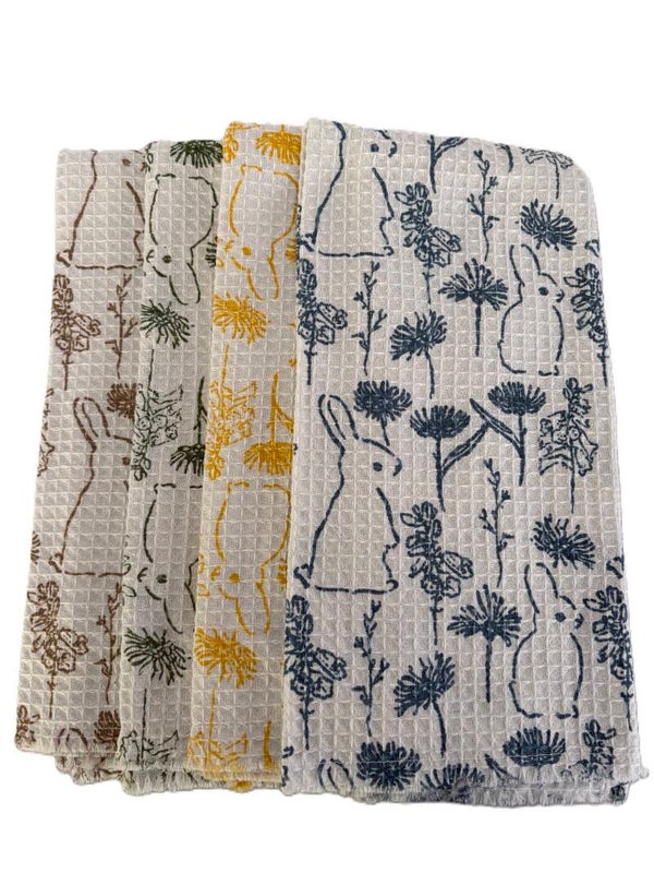 Bunny Shabby Chic Cotton Kitchen Towel Set