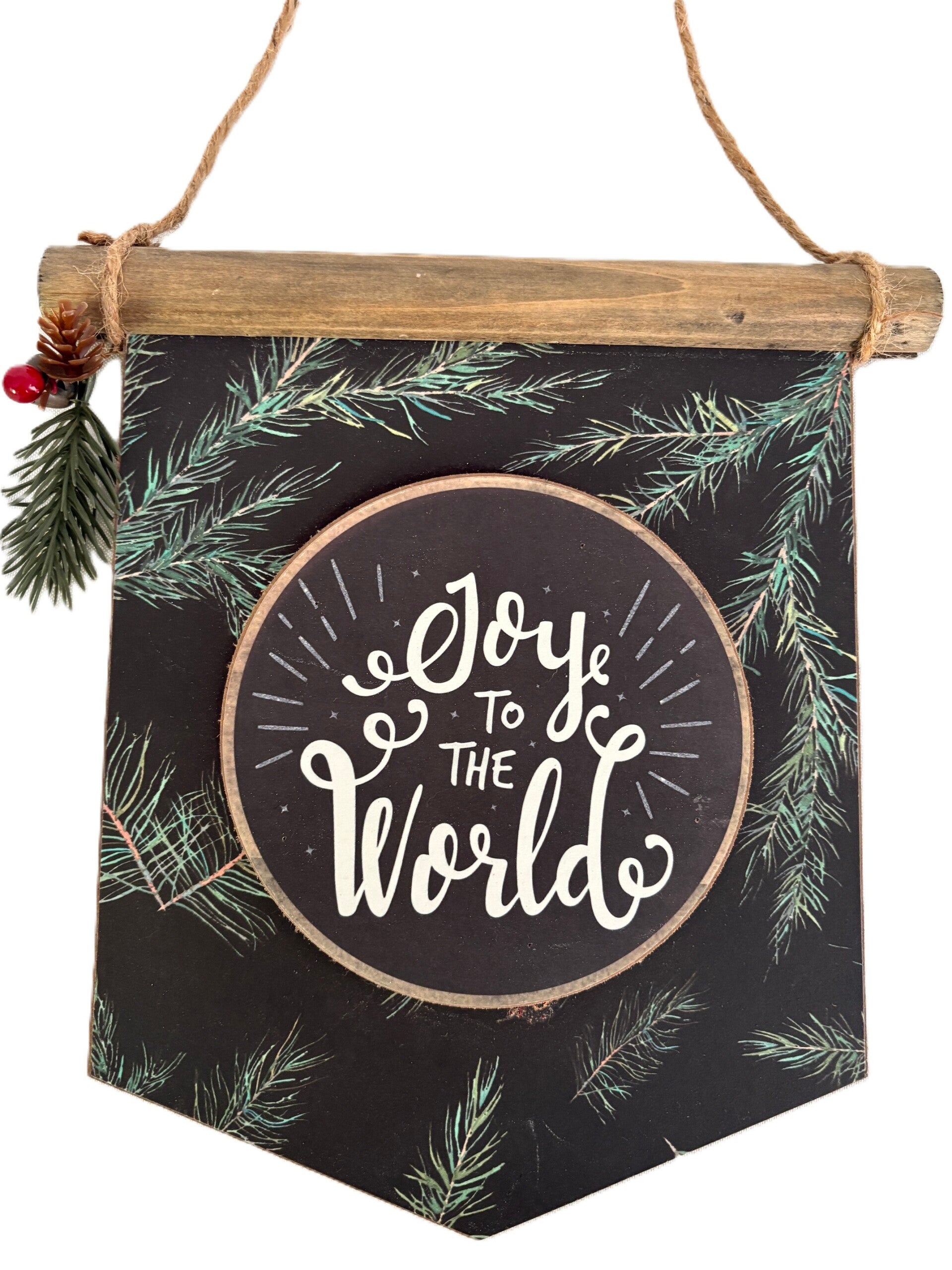 Joy To The World Wooden Wall Hanging