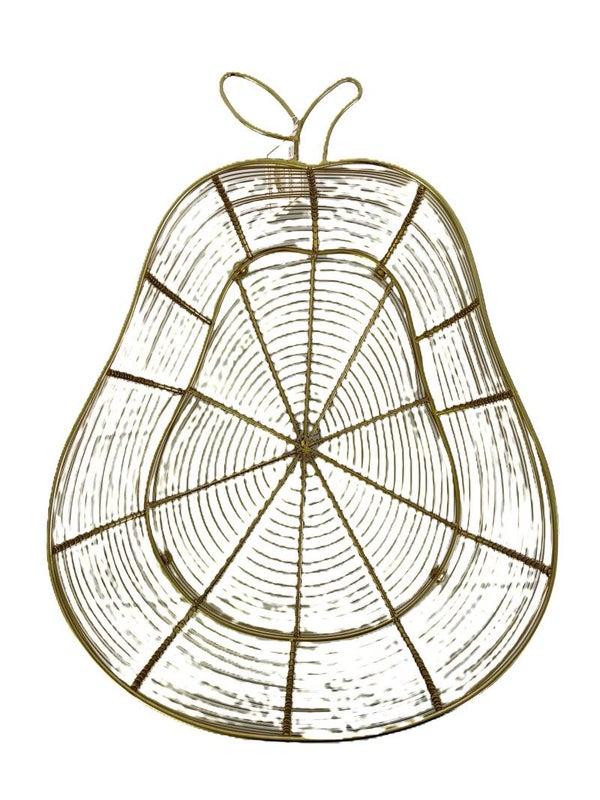 Pear Wire Fruit Serving Basket