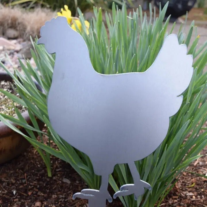 Chicken / Hen #1 Metal Yard Stake