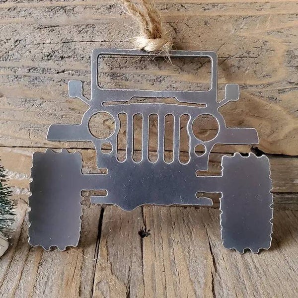 Jeep (CJ) Metal Ornament