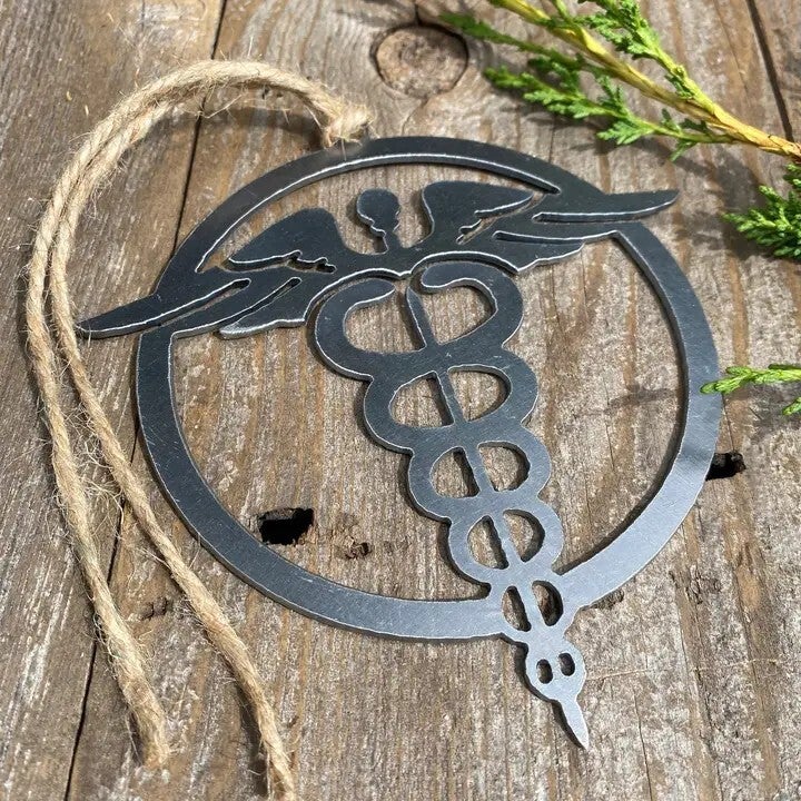 Nurse Emblem Metal Ornament