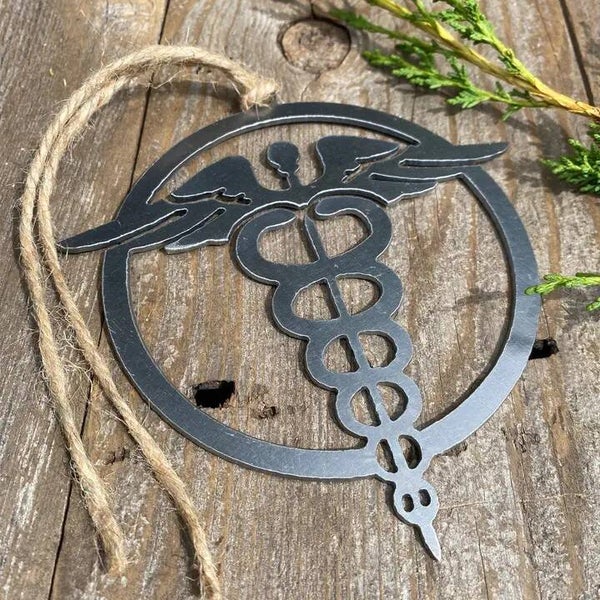 Nurse Emblem Metal Ornament