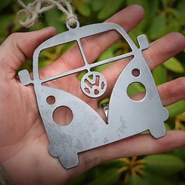 VW Bus Metal Ornament