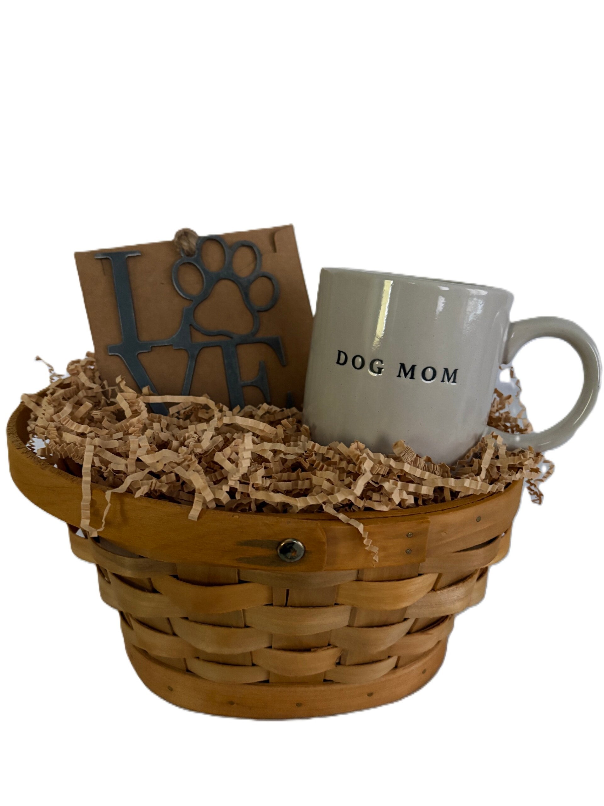 Dog Mom Mug & Ornament Basket