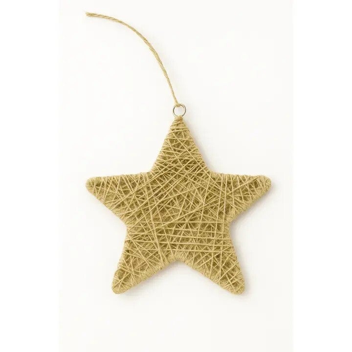 Natural Jute Star Ornament