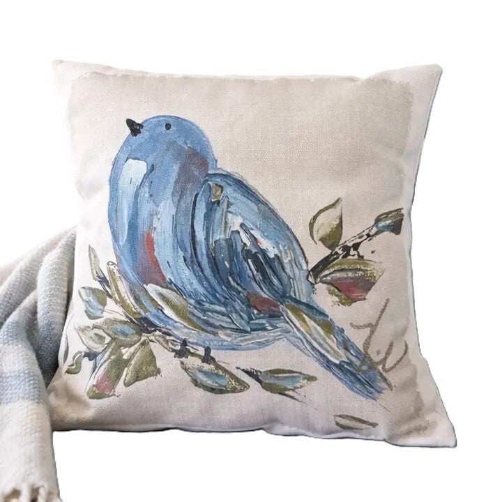Georgia Blue Bird Pillow 18x18