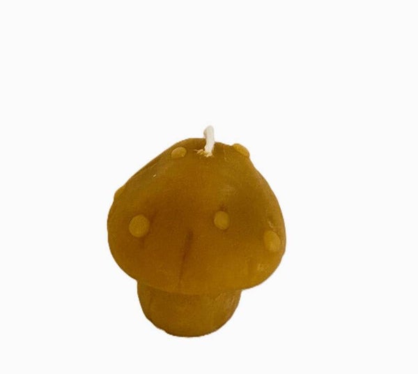 Mushroom Beeswax Candle (Medium)