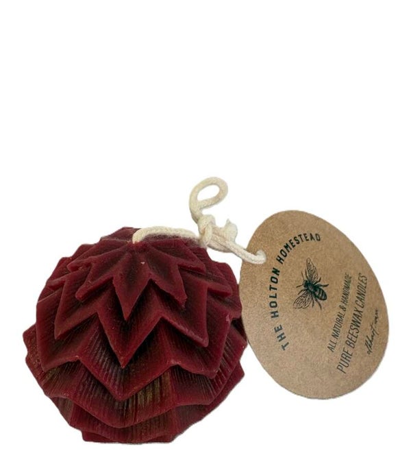 Starlight Beeswax Candle- Cranberry
