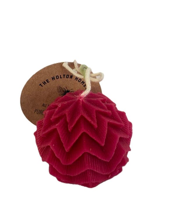 Starlight Beeswax Candle- Fuchia