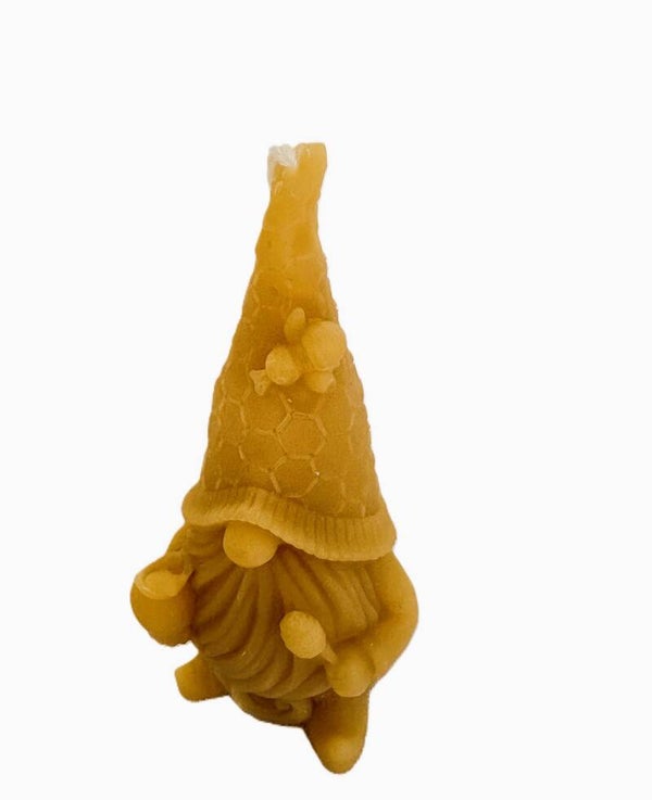 Wizard Beekeeper Gnome Beeswax Candle