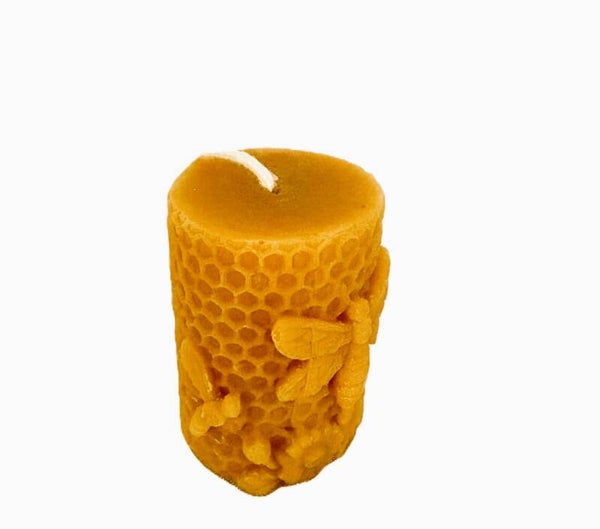 The Melissa Beeswax Pillar Candle