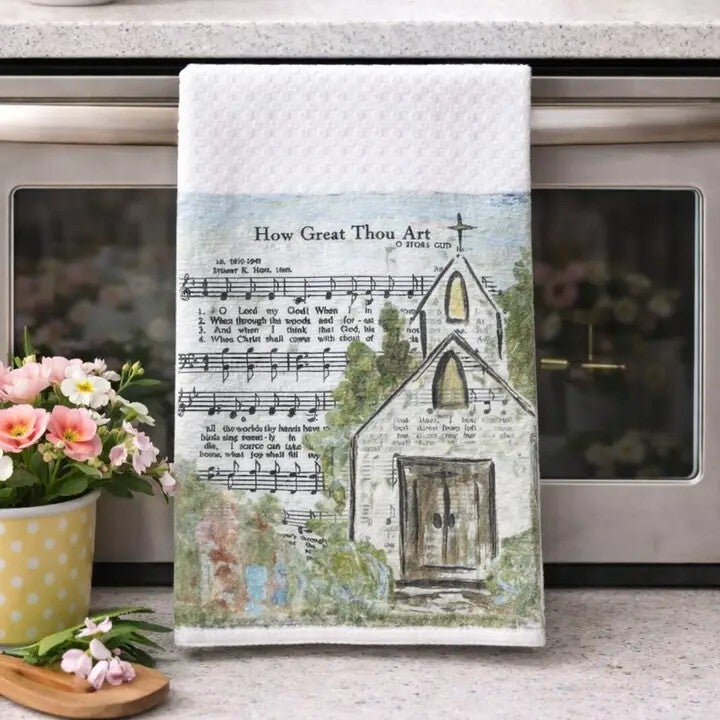 How Great Thou Art Church Hand Towel