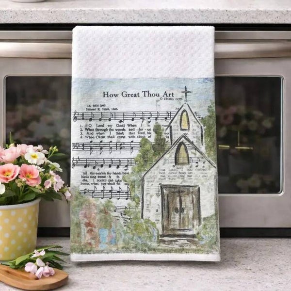 How Great Thou Art Church Hand Towel