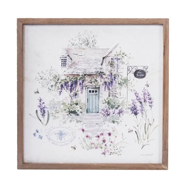 Lavender Floral Villa Wall Art