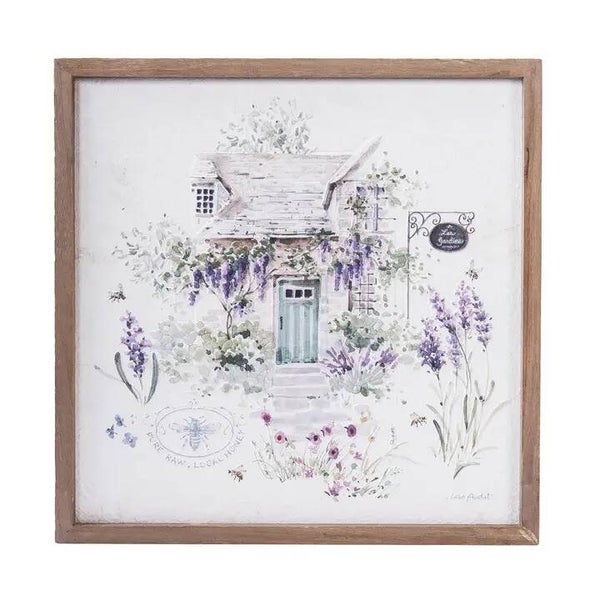 Lavender Floral Villa Wall Art