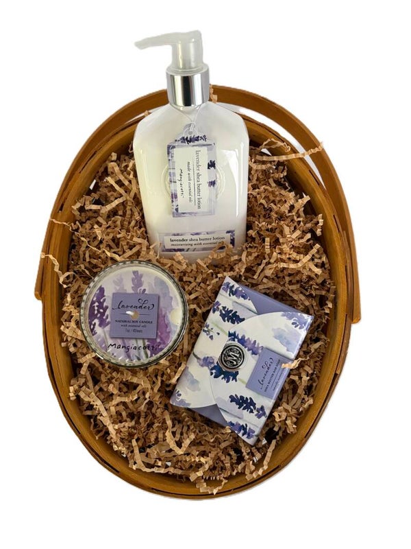 Mangiacotti Lavender Gift Basket