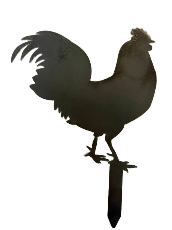 Chicken / Rooster Metal Yard Stake