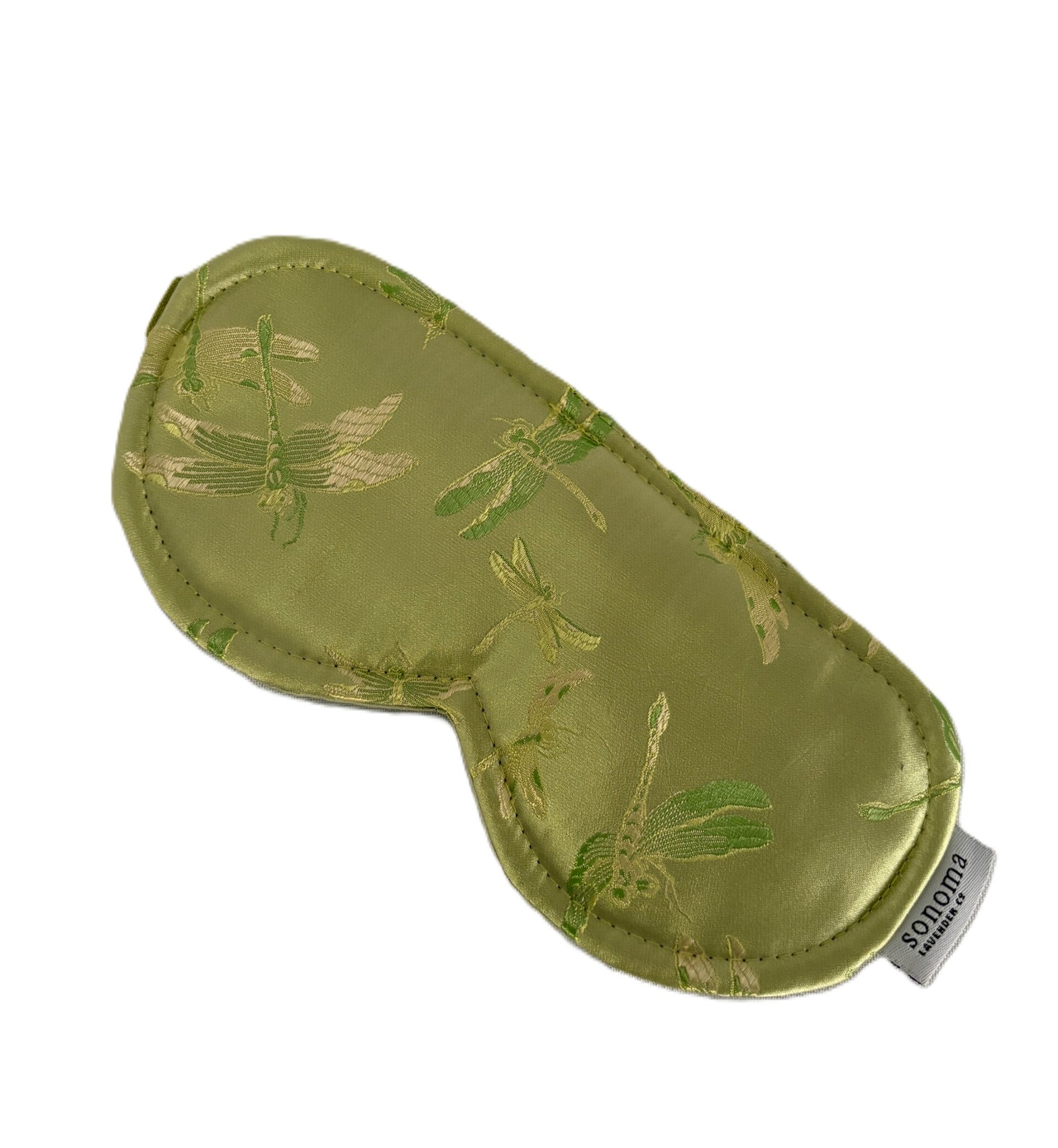 Eucalyptus Dragonfly Embroidered Sleep Mask