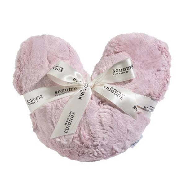 Lavender Warm Heart Pillow- Rosewater Pink