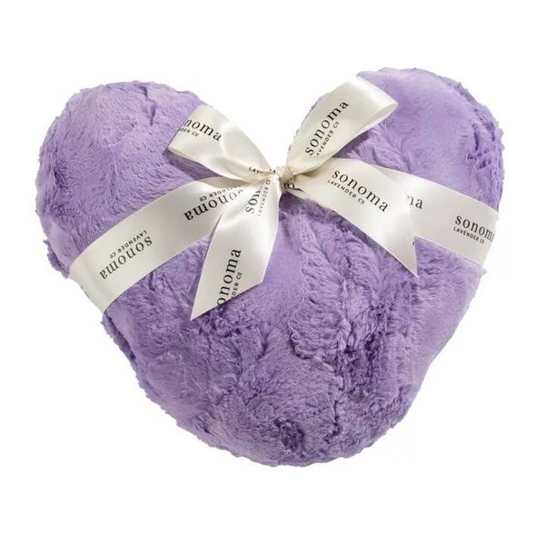 Lavender Warm Heart Pillow- Bellflower