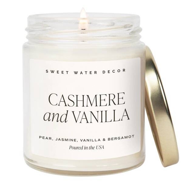 Cashmere and Vanilla Soy Candle 9oz.