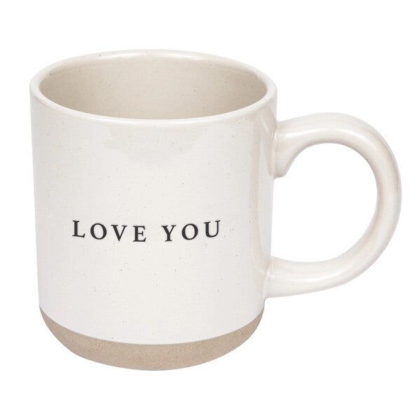 Love You Stoneware Coffee Mug 14oz.