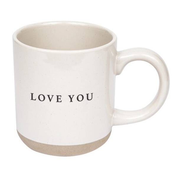 Love You Stoneware Coffee Mug 14oz.