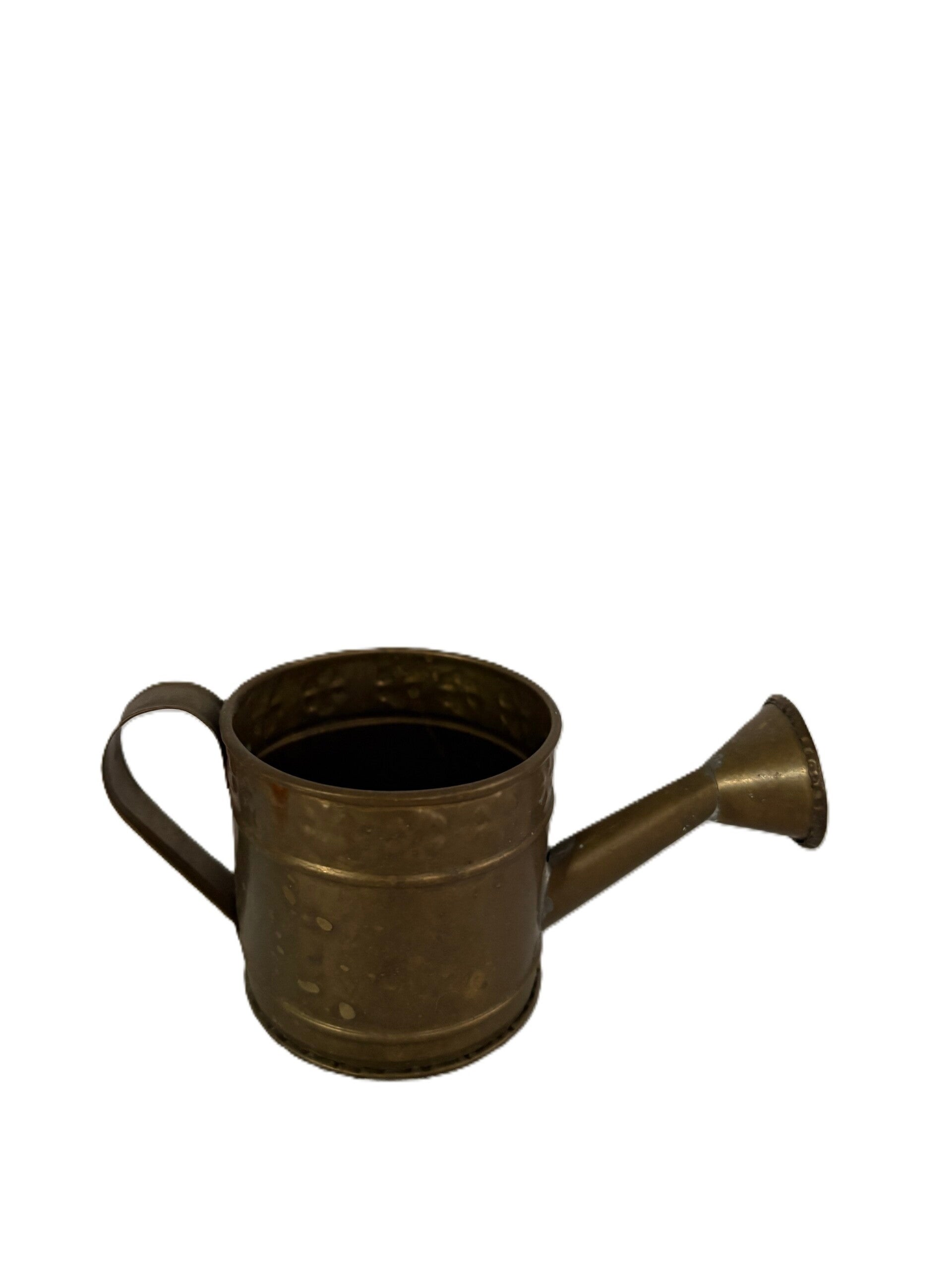 Vintage Mini Brass Tin Watering Can