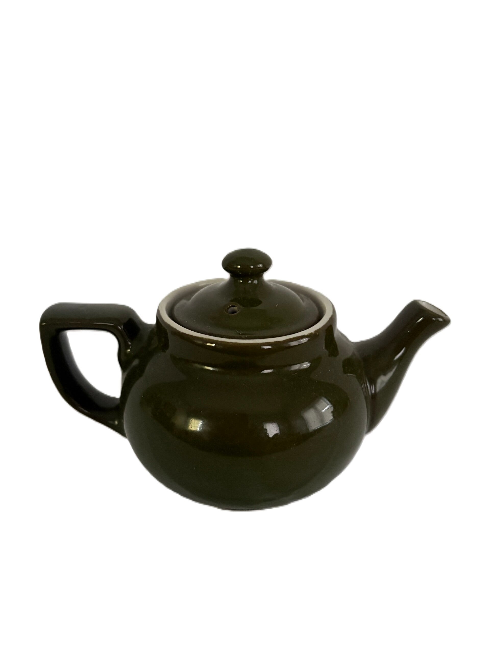 Vintage Green Porcelain Hall Teapot