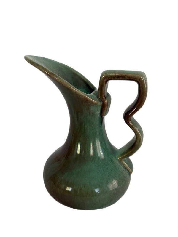 Vintage Gonger Turquoise Art Pottery Pitcher