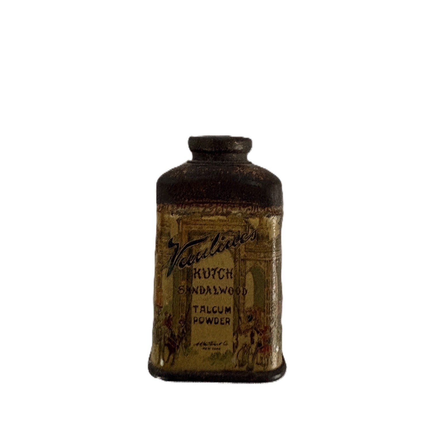 Vintage Miniature Copper Talcum Powder Can
