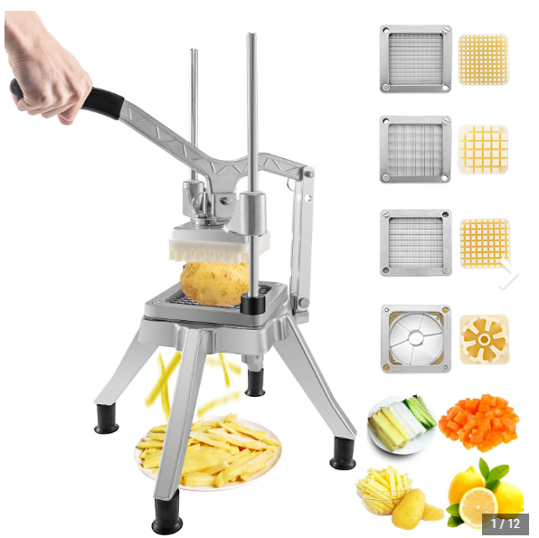 COUPE FRITES MANUEL avec 4 GRILLES