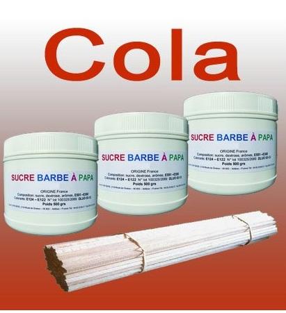 3 POTS DE SUCCRE + 100 BATONS