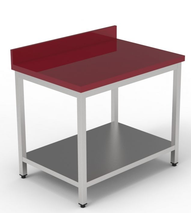 TABLE DE DECOUPE DESSUS POLYETHILENE ROUGE 1200