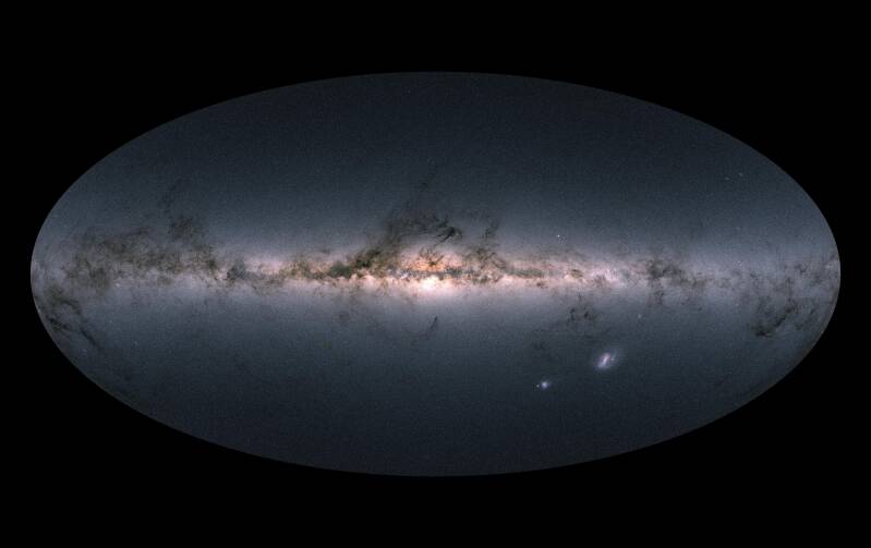 Map of the Milky Way based on observations from the Gaia mission