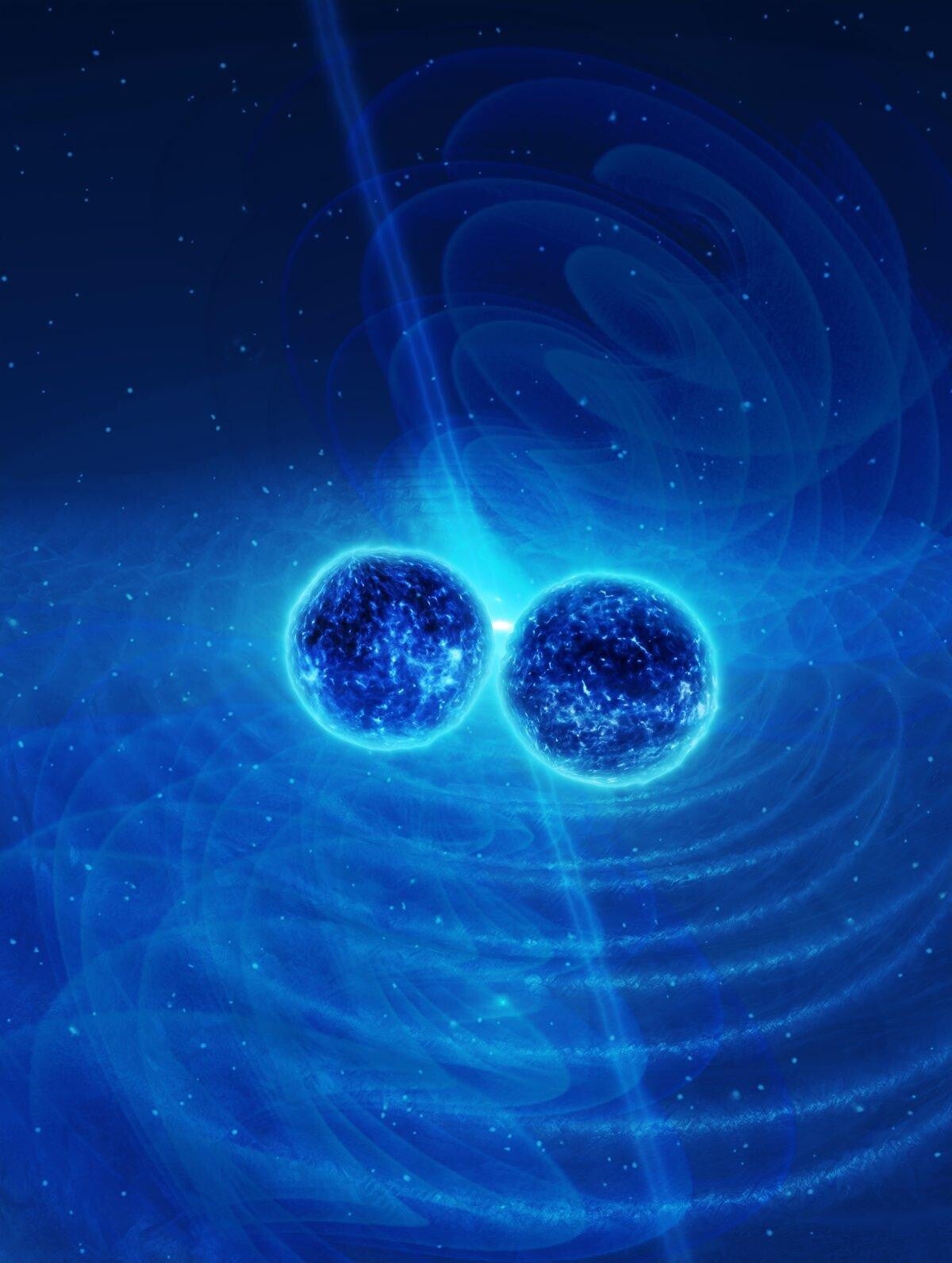Neutron star merger producing a short gamma-ray burst and gravitational waves