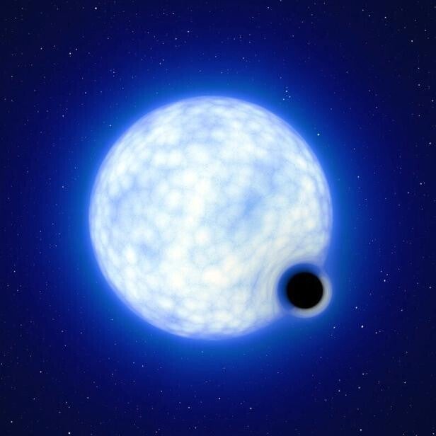 Artist's concept of Gaia BH1, one of the nearest confirmed black holes to Earth.
