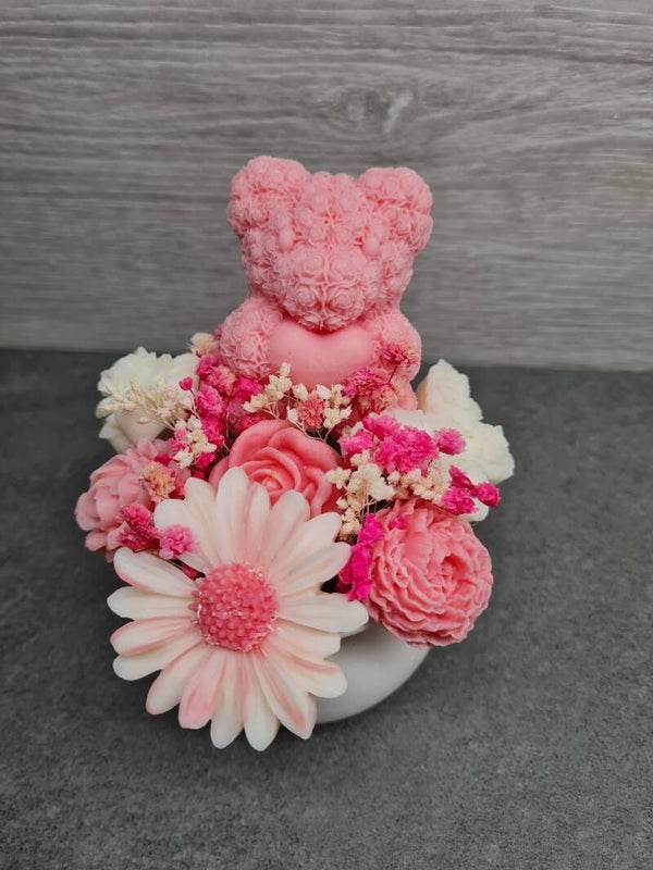 Blumengesteck  rosa/weiß