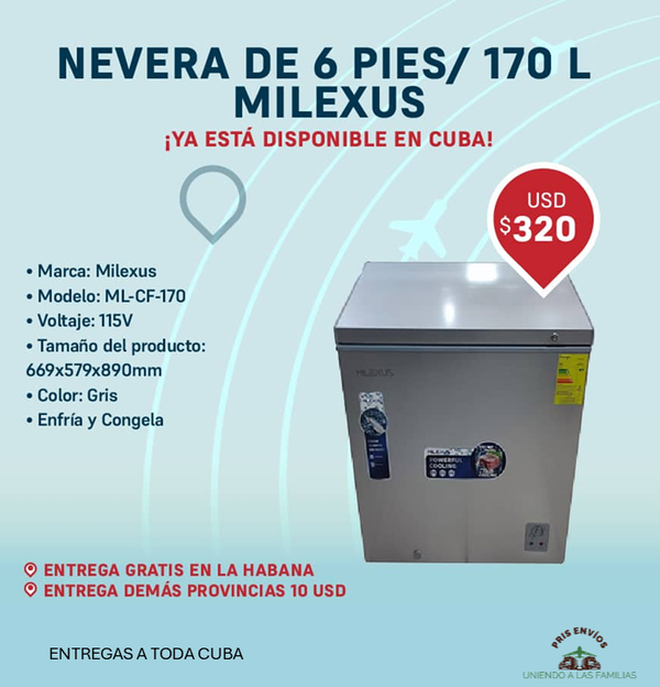 NEVERA MILEXUS 6 PIES