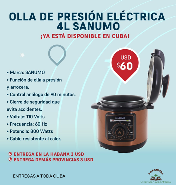 OLLA A PRESIÓN ELÉCTRICA (4L)