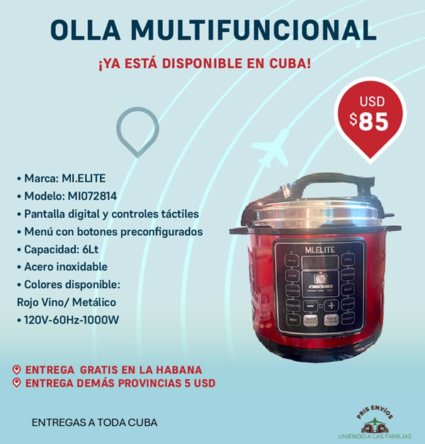 OLLA A PRESIÓN ELÉCTRICA MULTIFUNCIONAL